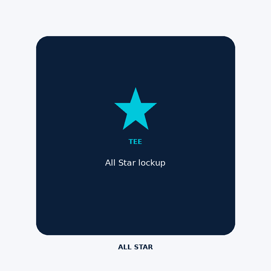 All Star lockup tee